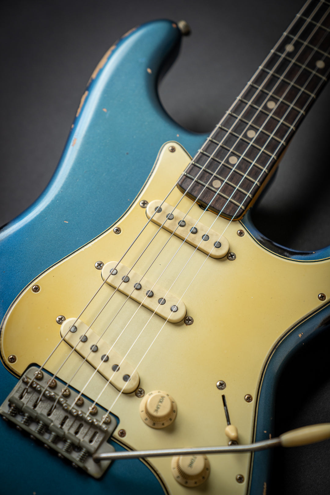 '62-S Lake Placid Blue Over 3 Tone Burst (75086)
