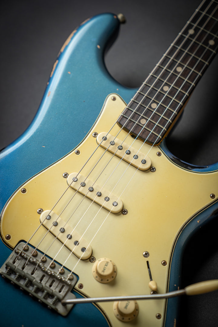 '62-S Lake Placid Blue Over 3 Tone Burst (75086)
