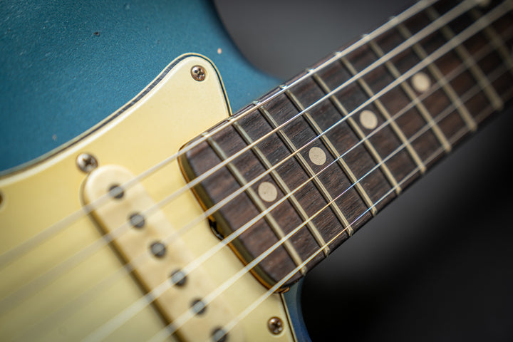 '62-S Lake Placid Blue Over 3 Tone Burst (75086)