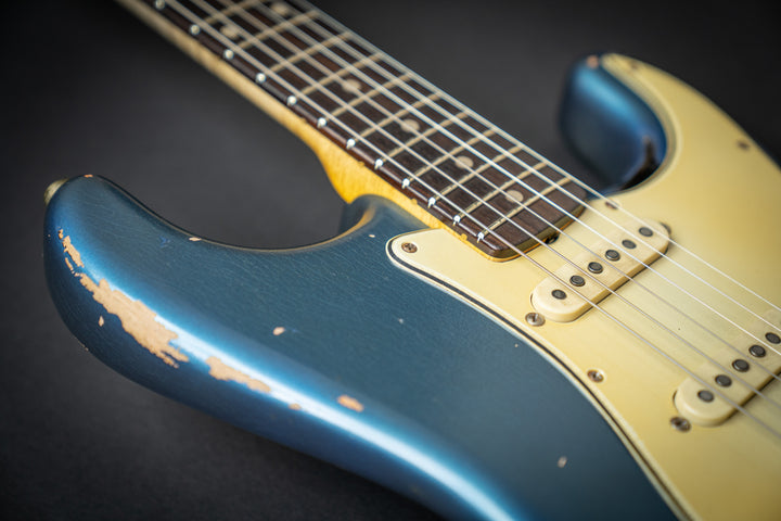 '62-S Lake Placid Blue Over 3 Tone Burst (75086)