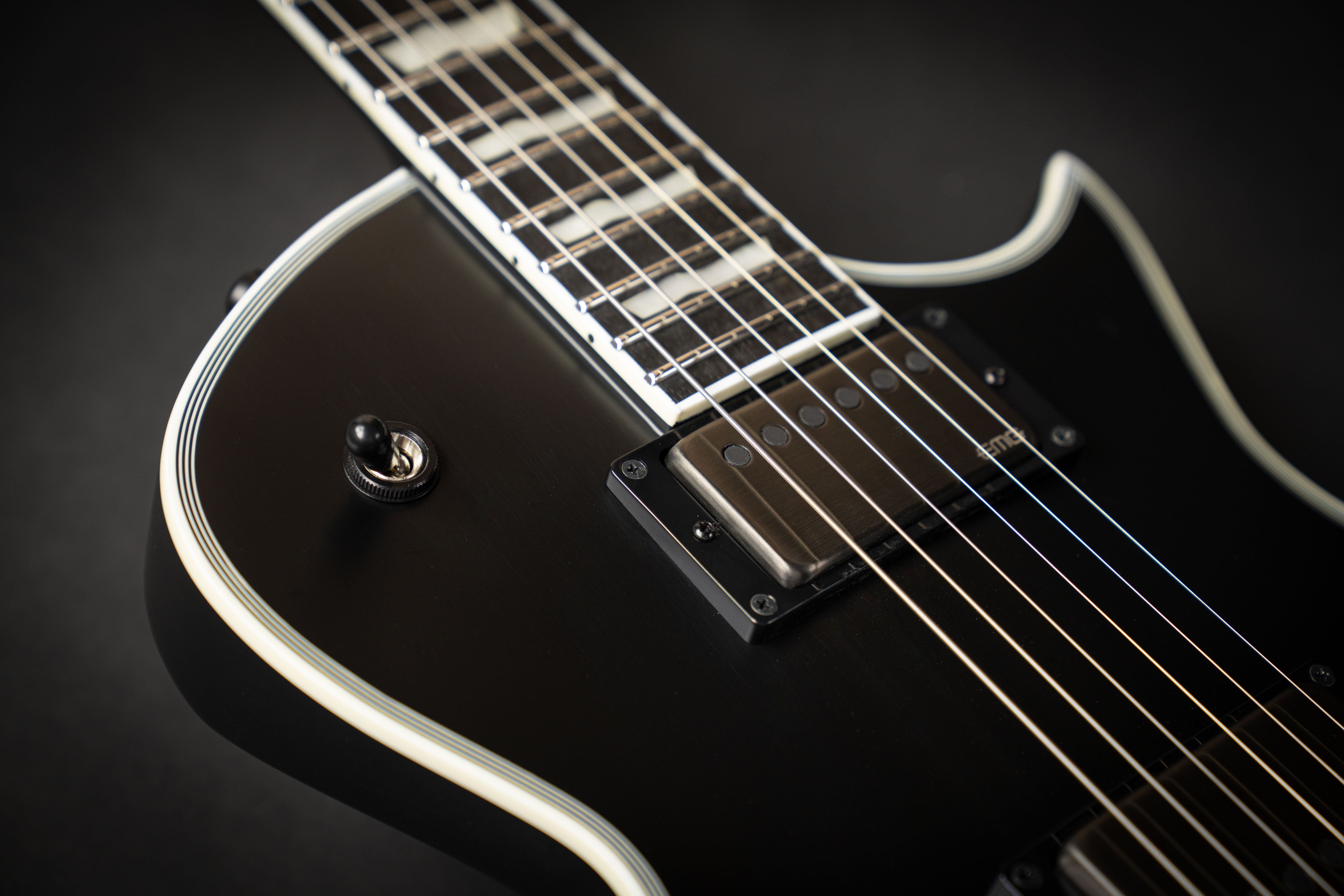 E-II Eclipse EMG Black Satin (ES8360233) – Guitars Rebellion