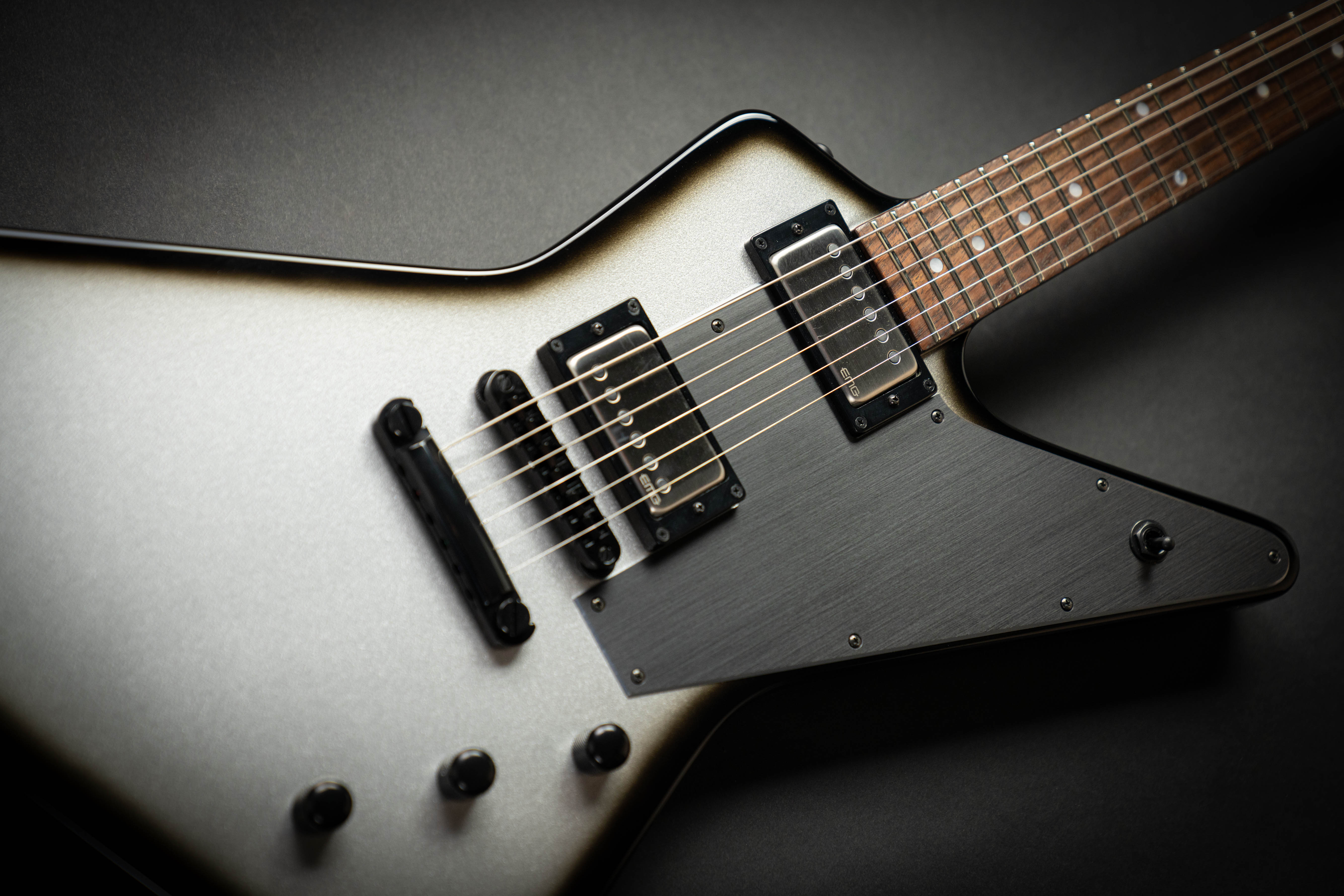 ESP Custom Shop Navigator N-EX-LTD Silver Burst – Guitars Rebellion