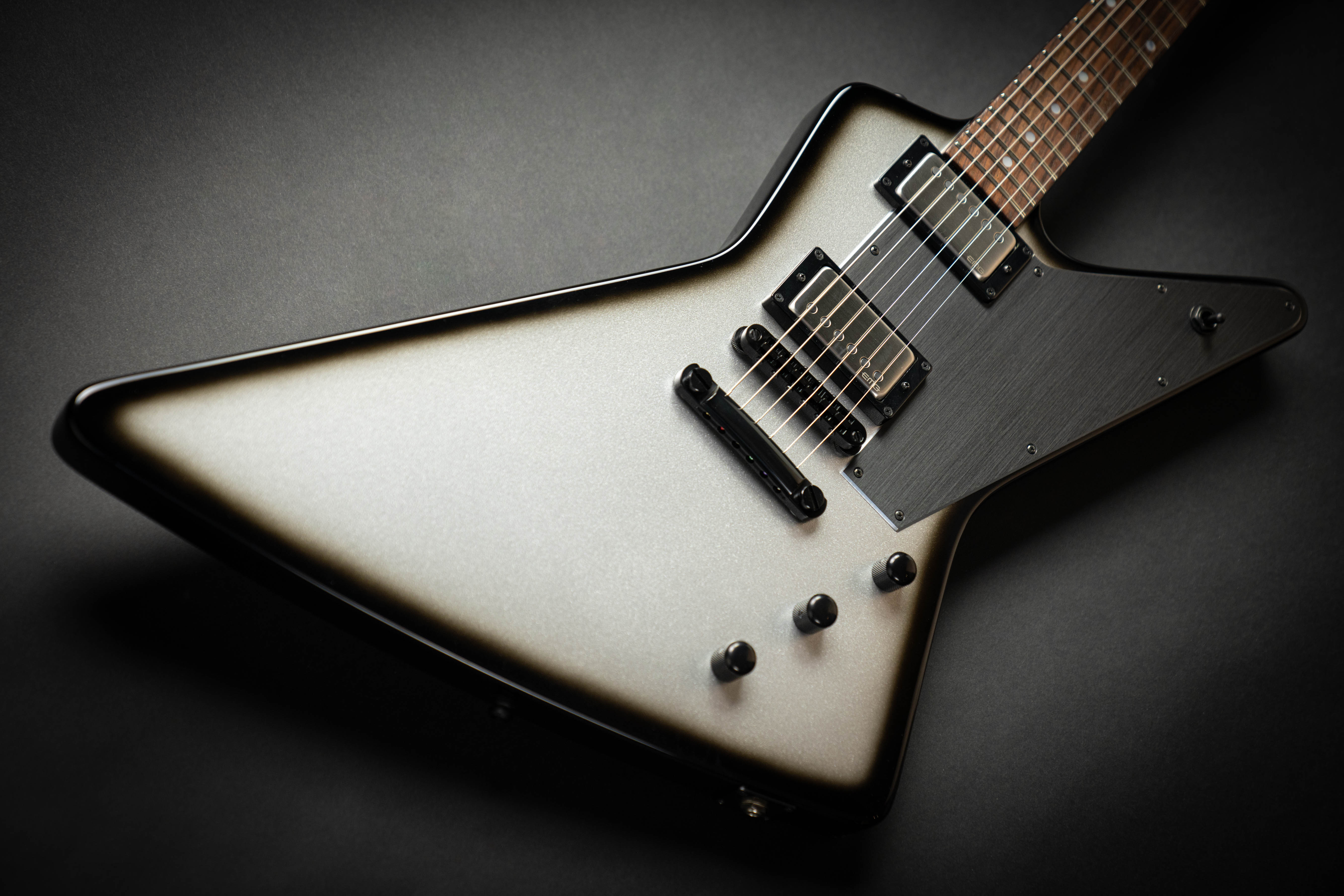 ESP Custom Shop Navigator N-EX-LTD Silver Burst – Guitars Rebellion