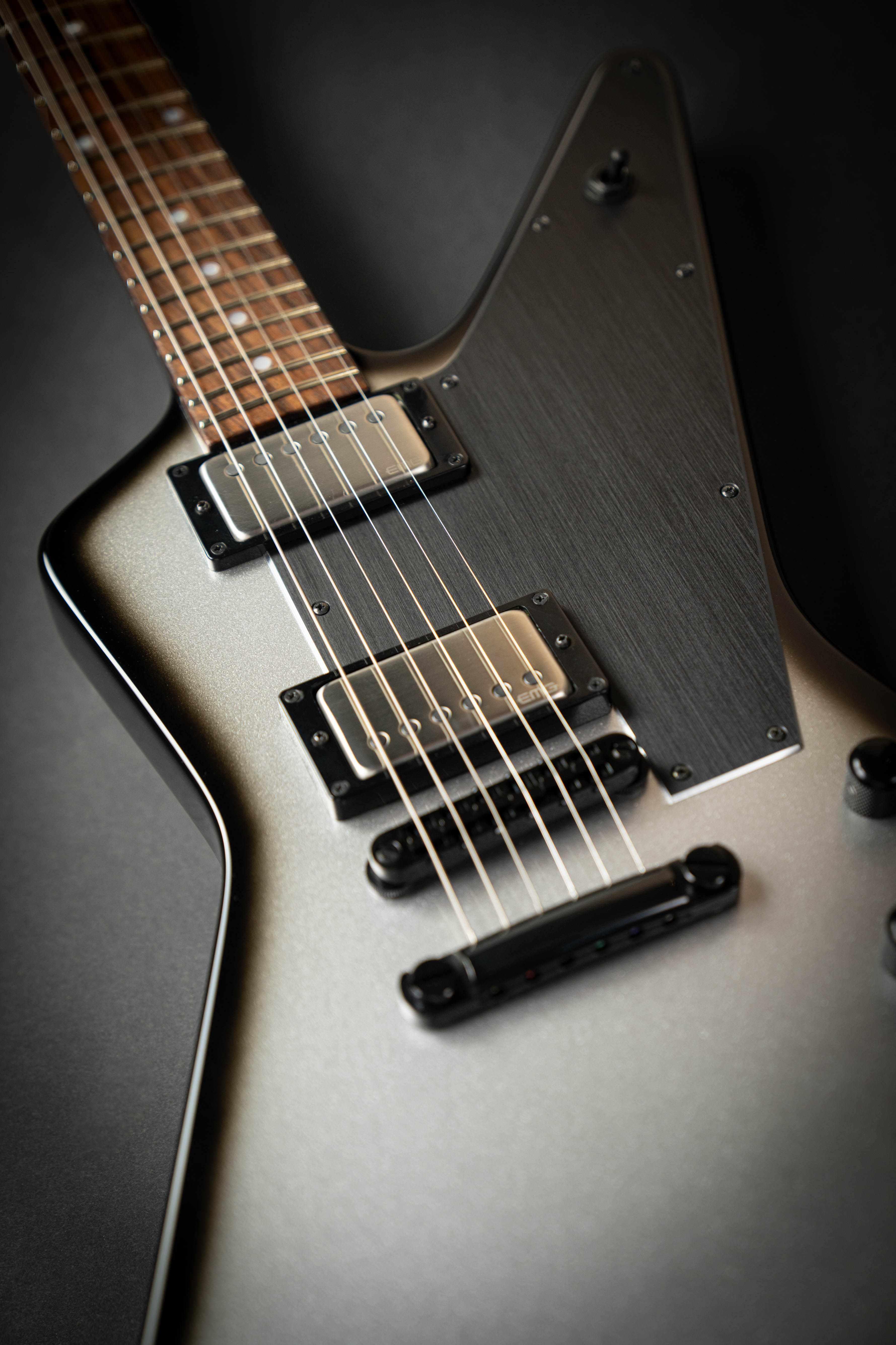 ESP Custom Shop Navigator N-EX-LTD Silver Burst – Guitars Rebellion