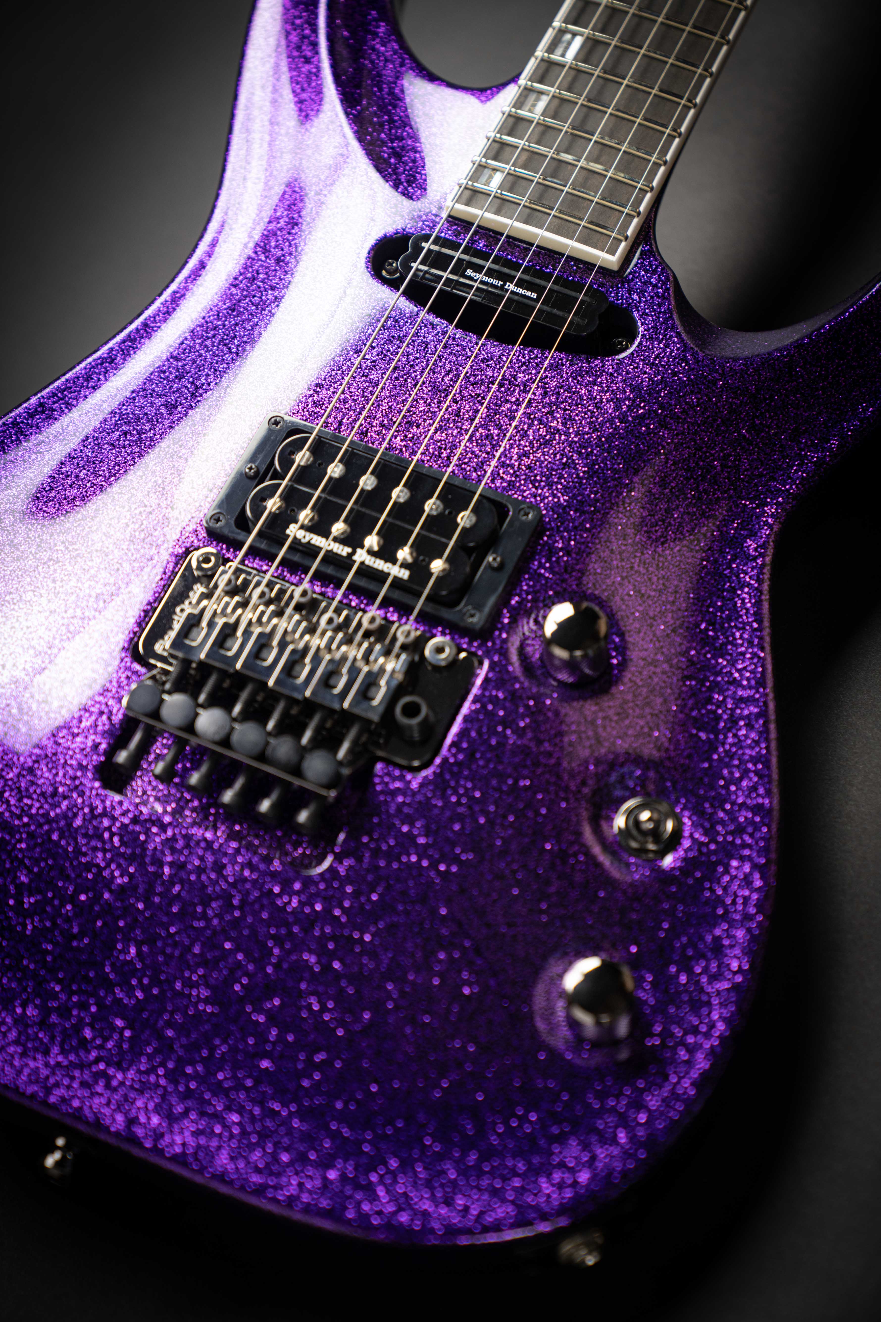 ESP Custom Shop Horizon-I Large Flakes Purple Sparkle (E9240242