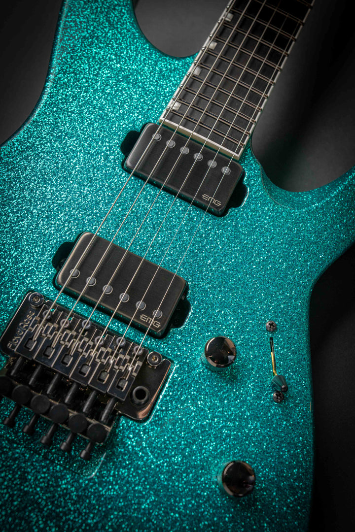 Custom Shop M-II CTM FR-E Large Flakes Turquoise Sparkle (E6670252)