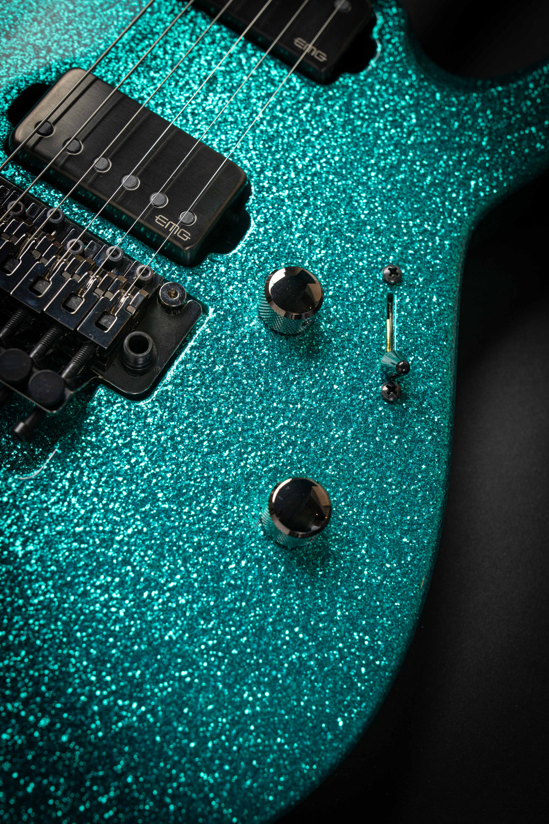 Custom Shop M-II CTM FR-E Large Flakes Turquoise Sparkle (E6670252)