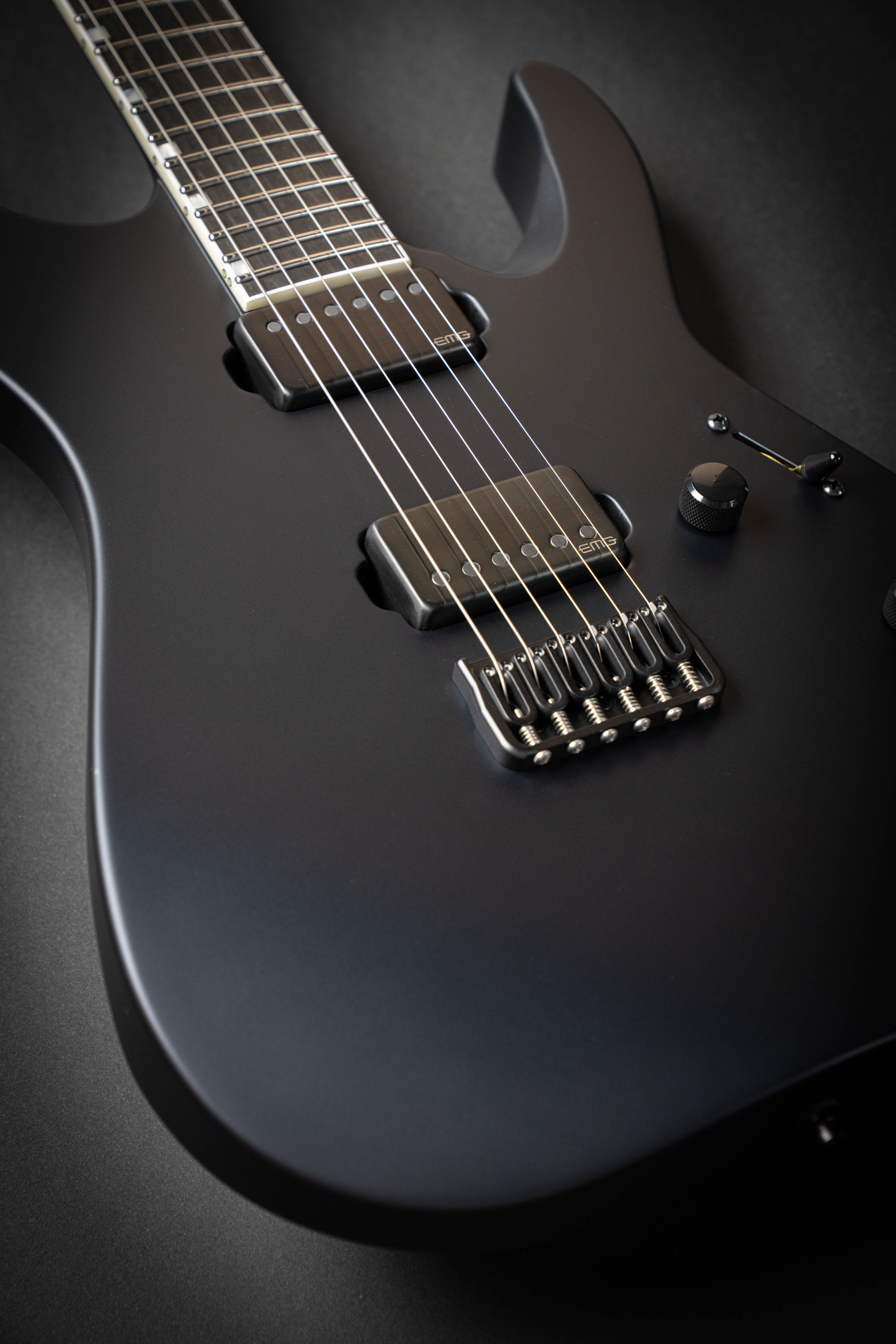ESP Custom Shop M-II CTM NT-E Black Stone (E8330252) – Guitars