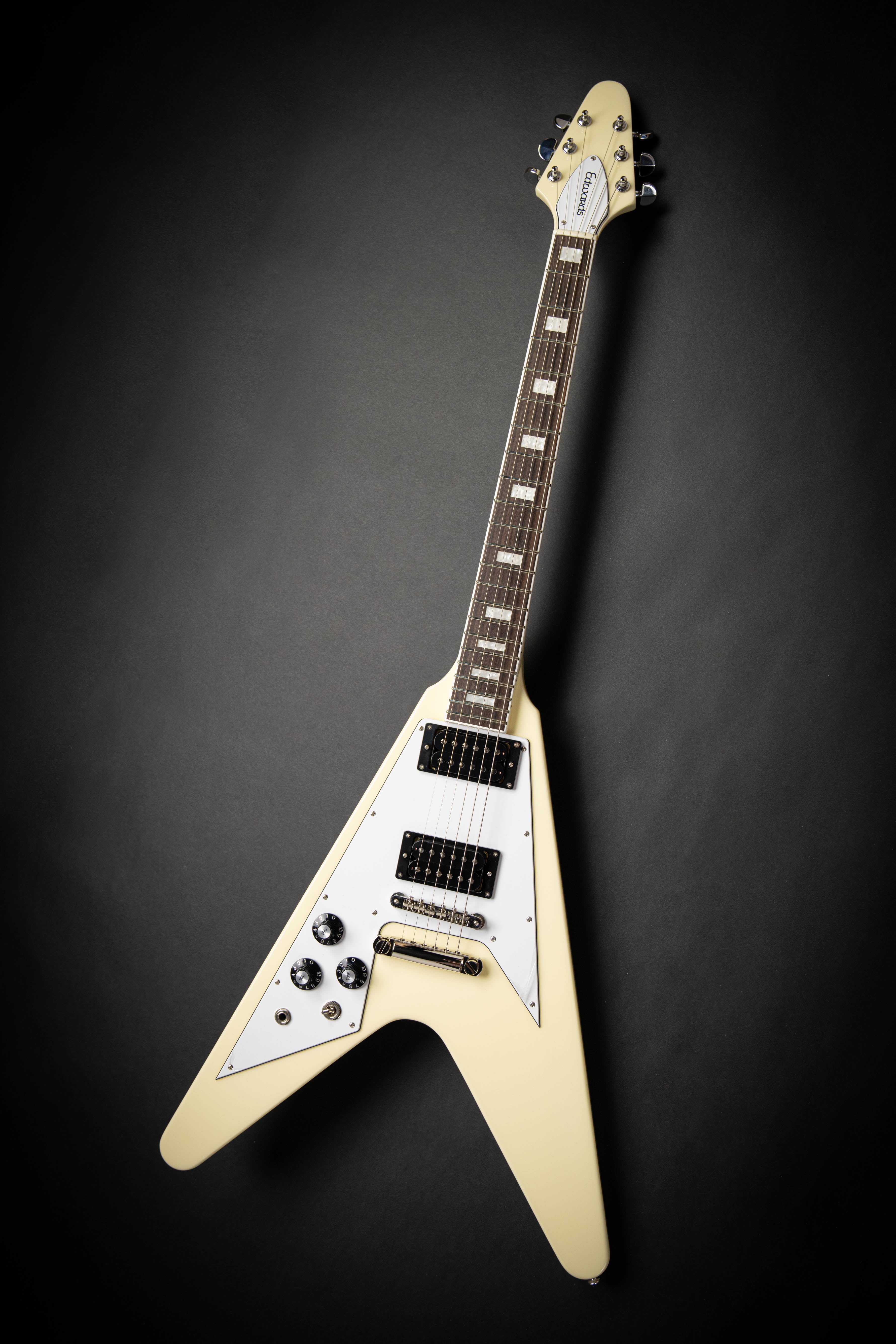 新品同様 EDWARDS E-FV-LTD フライング V flying ギター EDWARDS E-FV-LTD Flying V type Black Electric Guitar From Japan | eBay