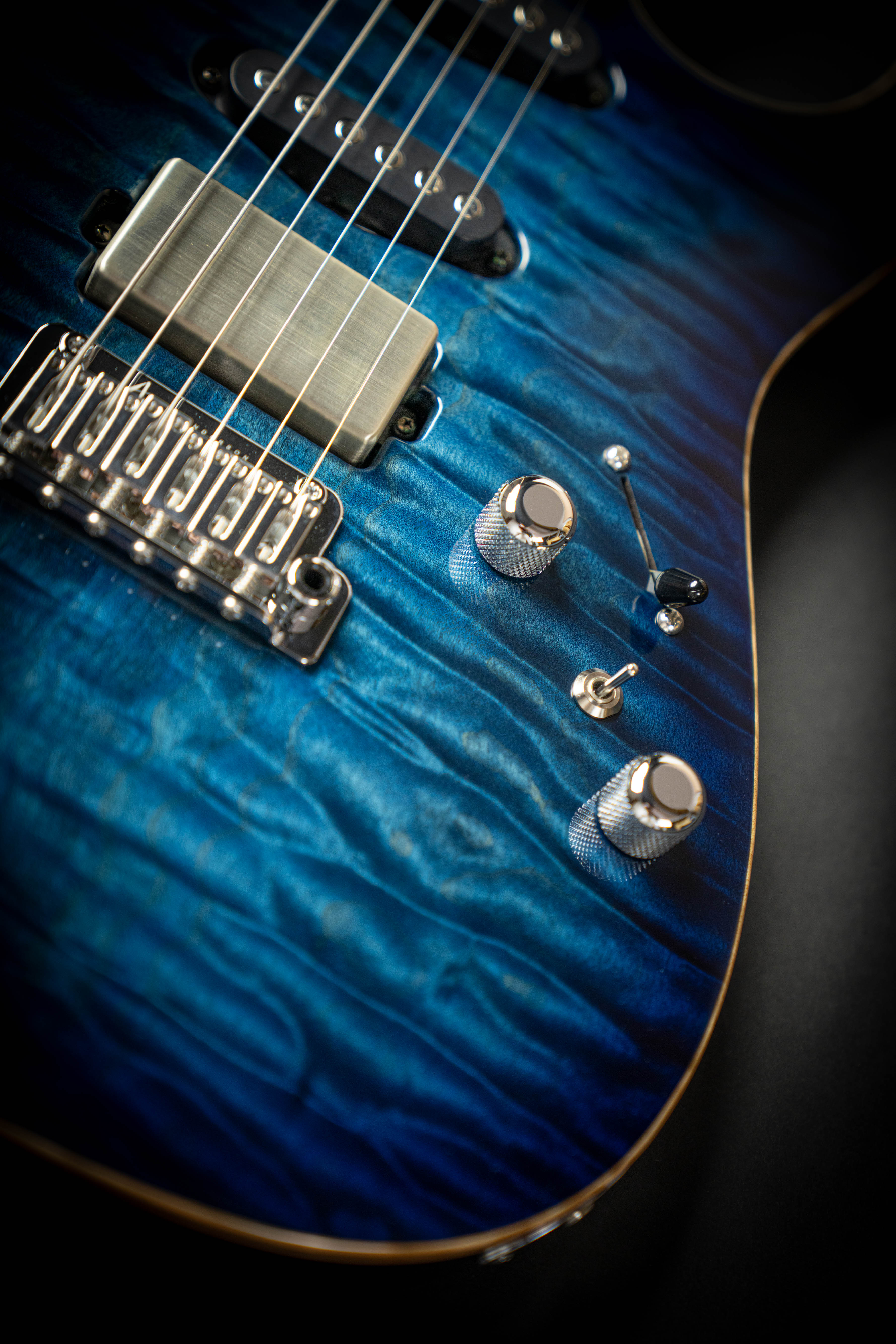 Tom Anderson Drop Top Arctic Blue Burst (061525A) – Guitars