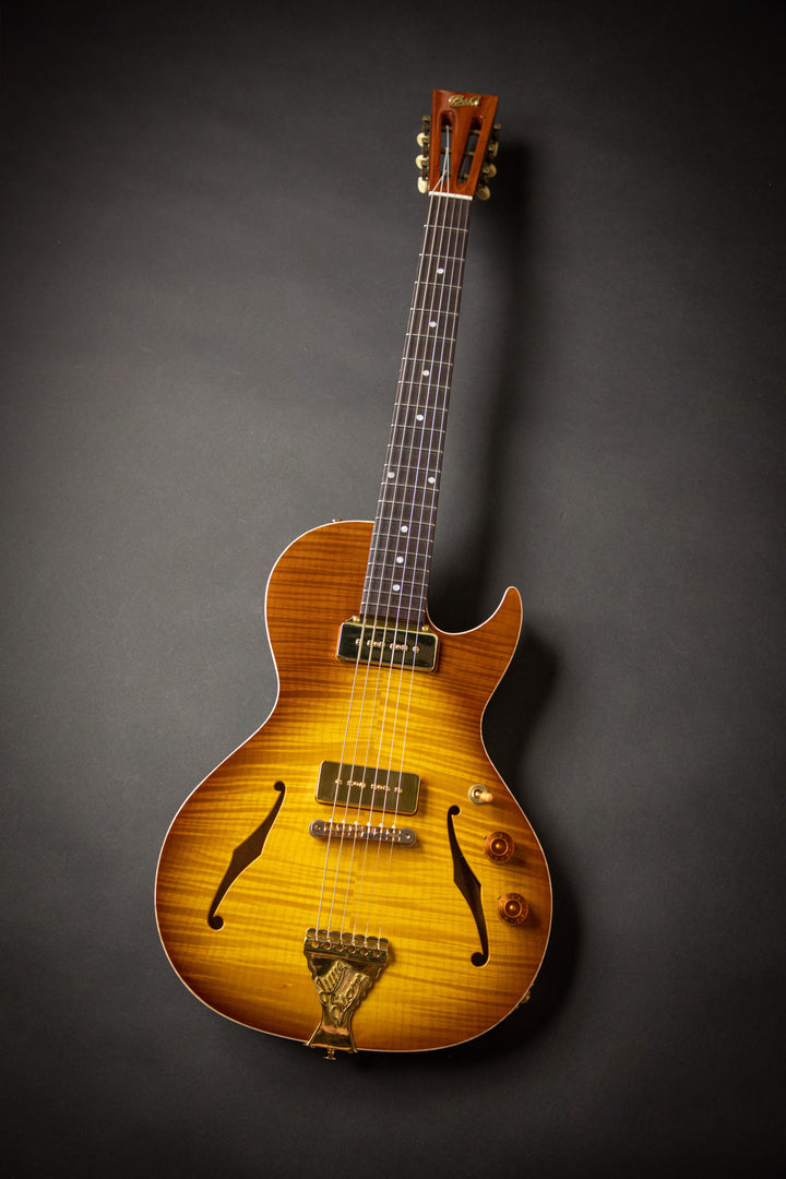 Private Build - Little Sister Honey Burst Cutaway P90 (2001957)