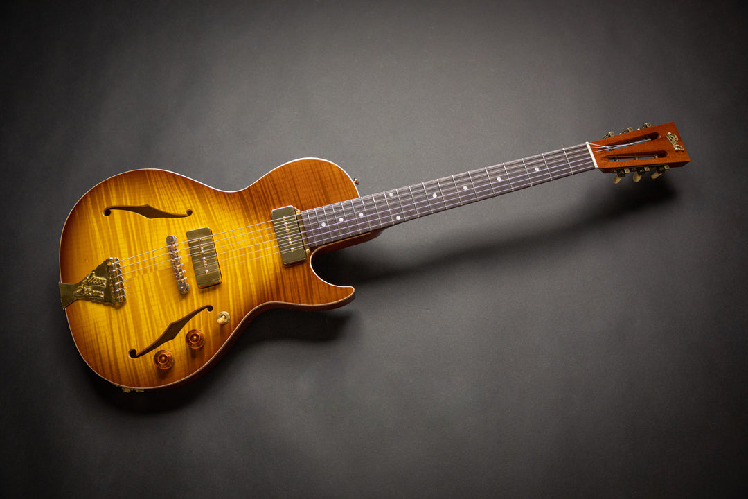 Private Build - Little Sister Honey Burst Cutaway P90 (2001957)