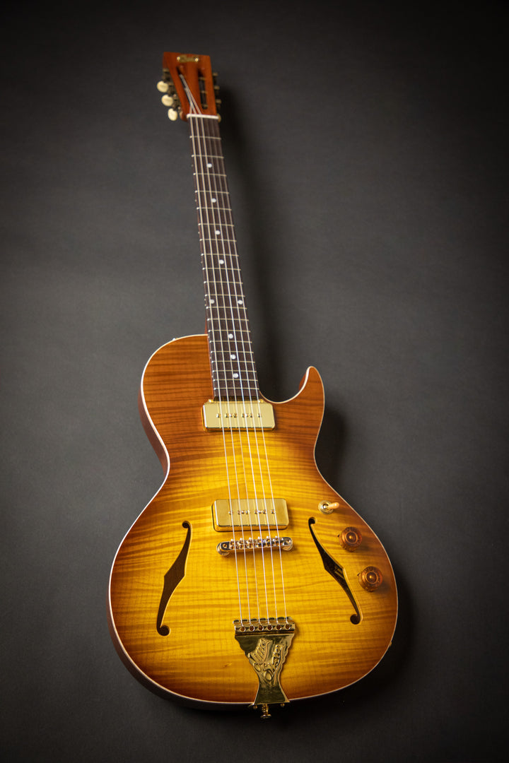 Private Build - Little Sister Honey Burst Cutaway P90 (2001957)