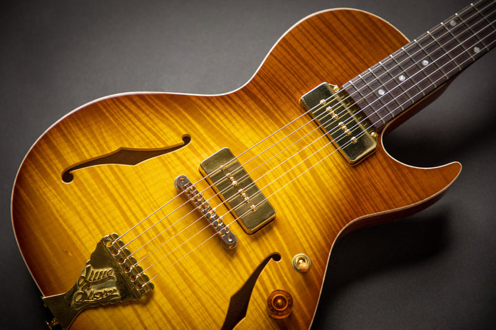 Private Build - Little Sister Honey Burst Cutaway P90 (2001957)