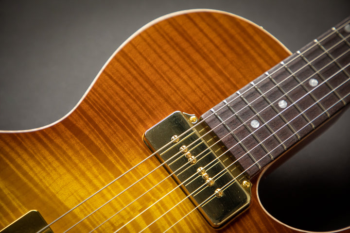 Private Build - Little Sister Honey Burst Cutaway P90 (2001957)