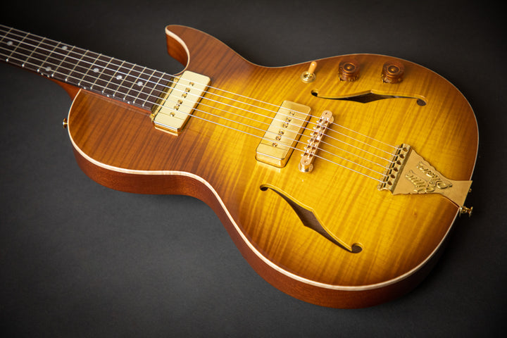 Private Build - Little Sister Honey Burst Cutaway P90 (2001957)