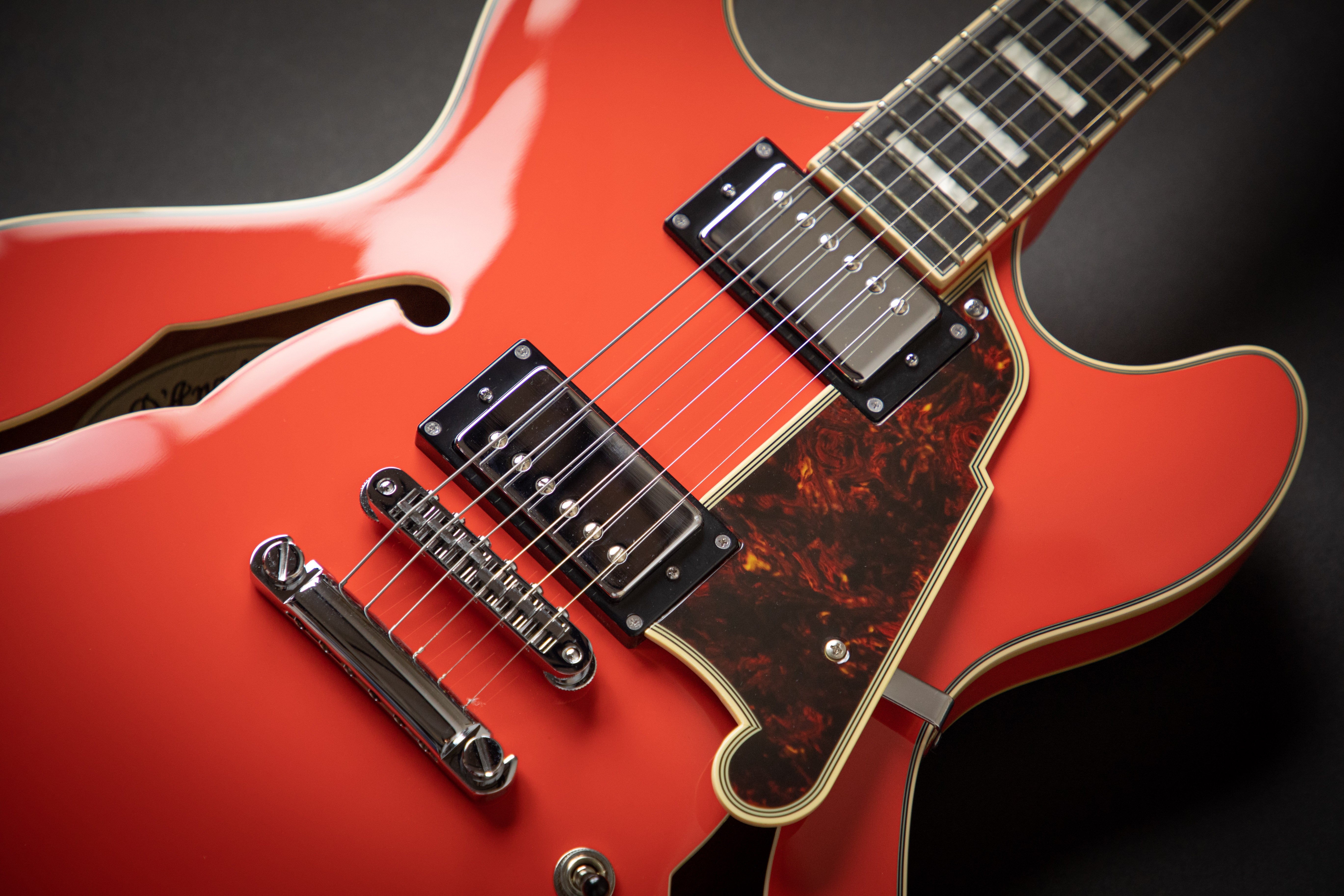D'Angelico Premier DC Fiesta Red Stopbar (KP187357