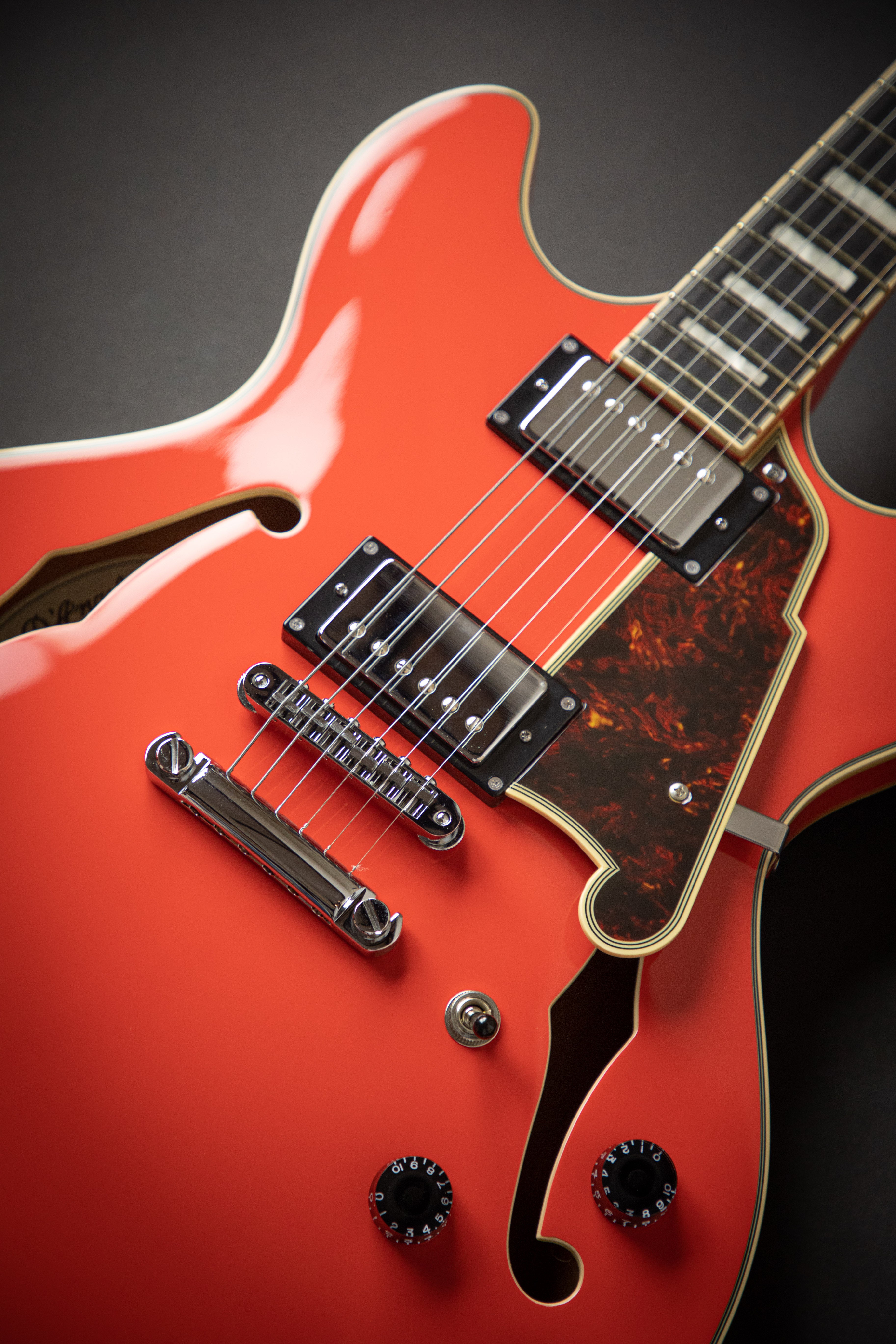 D'Angelico Premier DC Fiesta Red Stopbar (KP187357) – Guitars