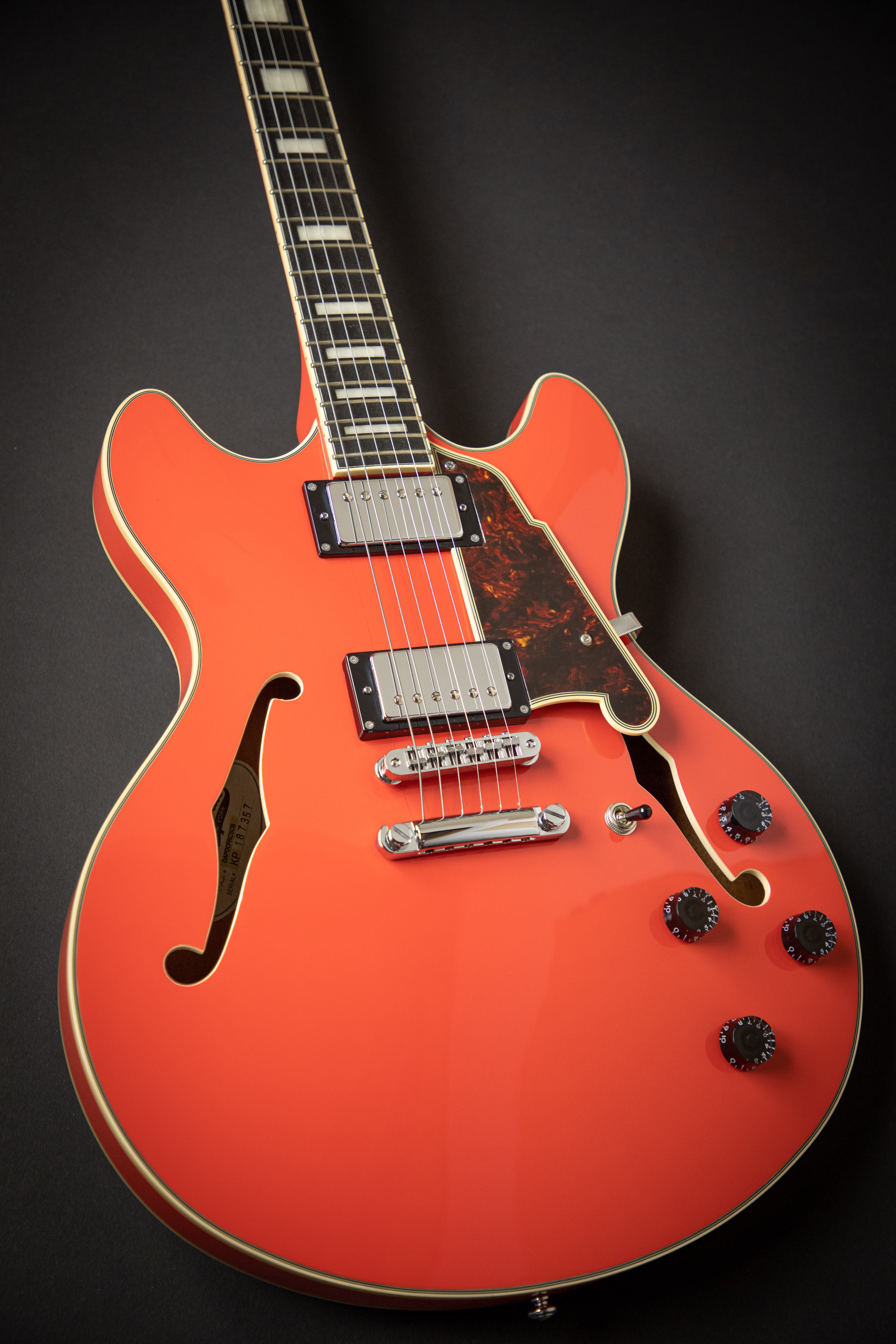 D'Angelico Premier DC Fiesta Red Stopbar (KP187357