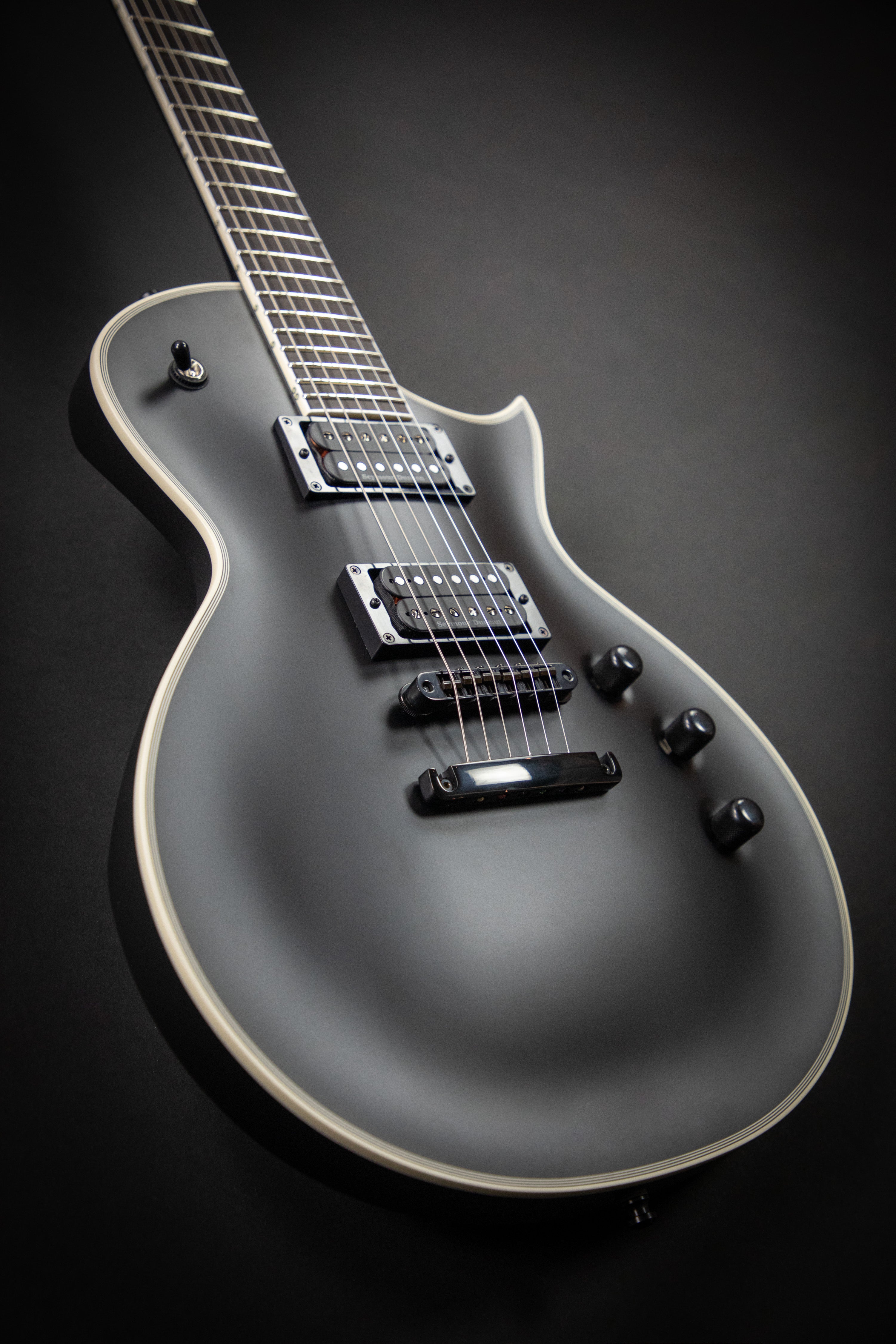 ESP Custom Shop EC-CTM Black Satin – Guitars Rebellion