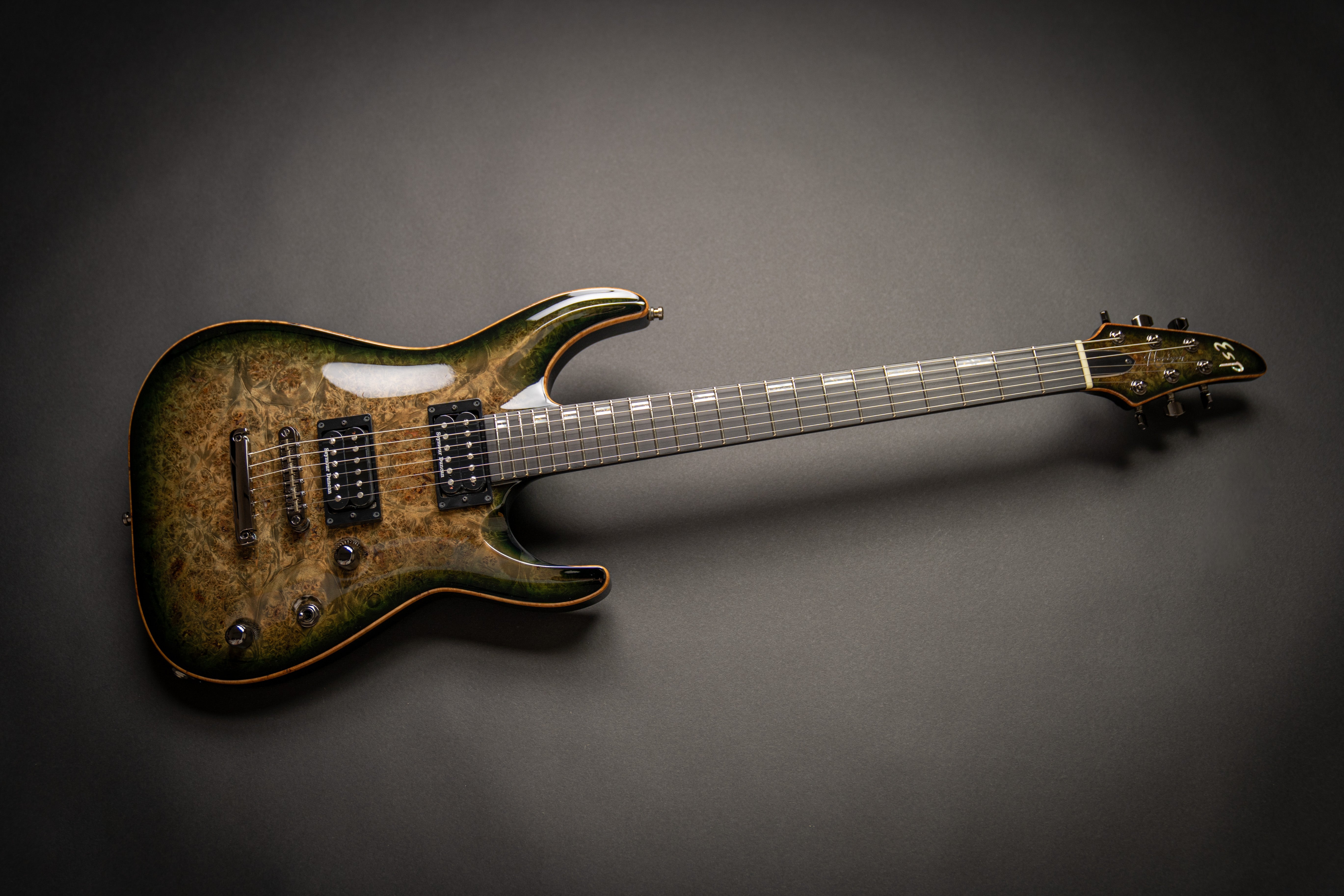 ESP Custom Shop Horizon-CTM NT-BM Reptile Black Burst (E0540202