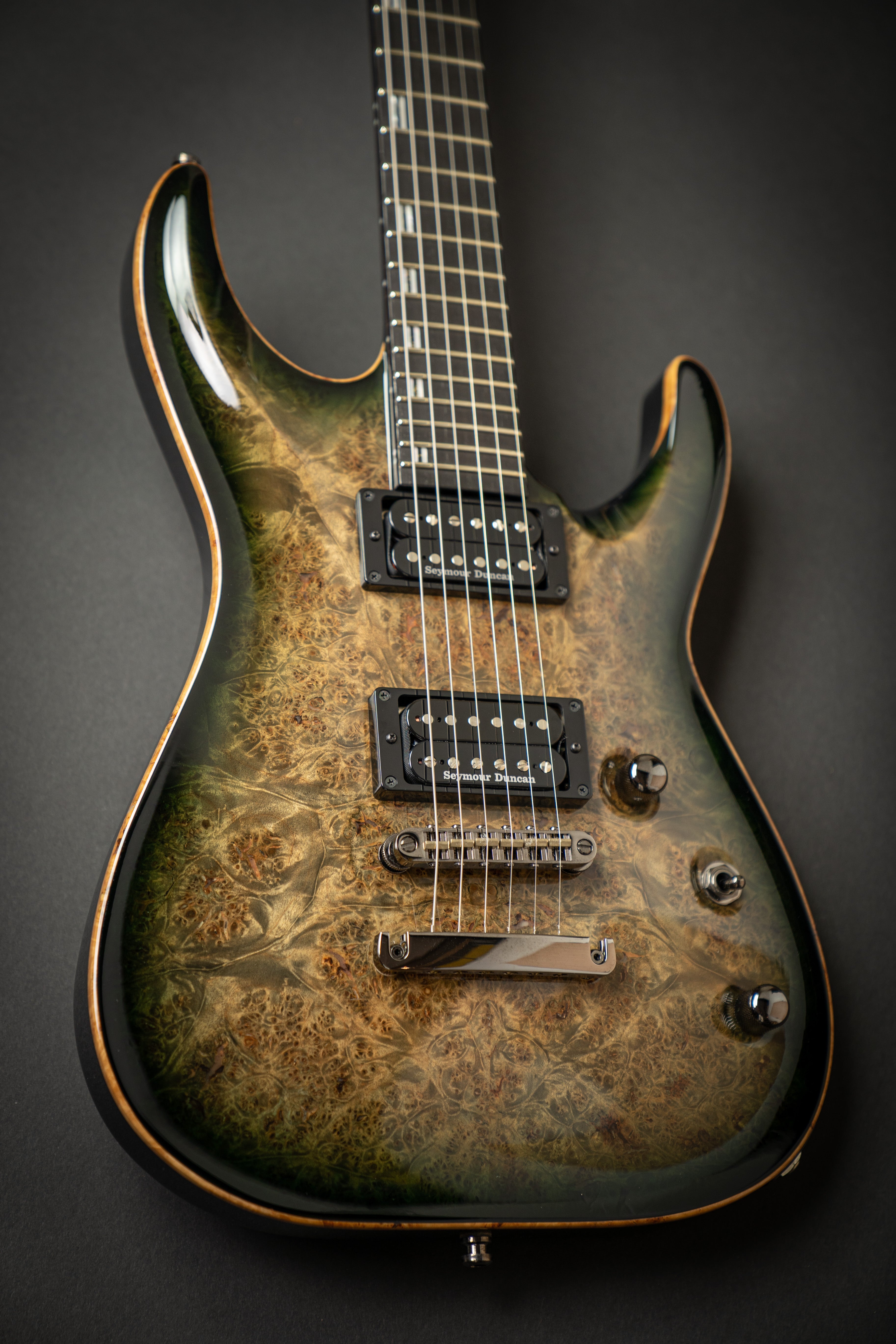 ESP Custom Shop Horizon-CTM NT-BM Reptile Black Burst