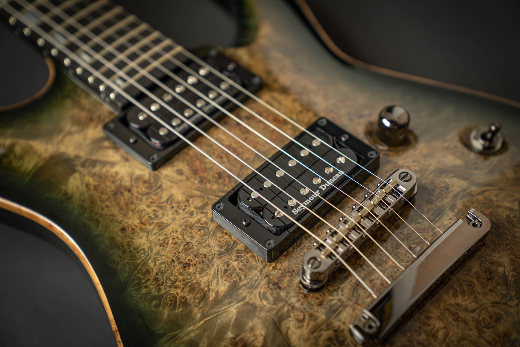 ESP Custom Shop Horizon-CTM NT-BM Reptile Black Burst