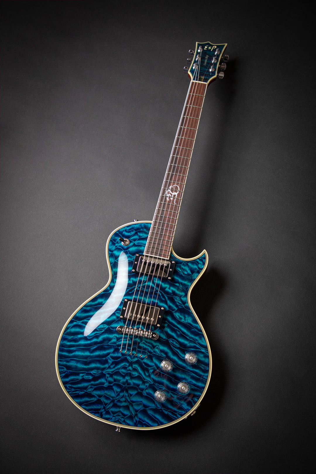 Custom Shop KN - One Of A Kind - Eclipse CTM See-Thru Blue QM