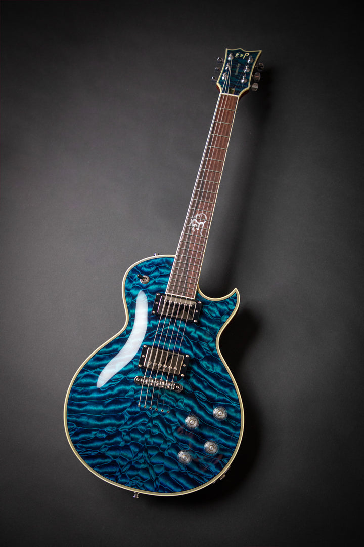 Custom Shop KN - One Of A Kind - Eclipse CTM See-Thru Blue QM