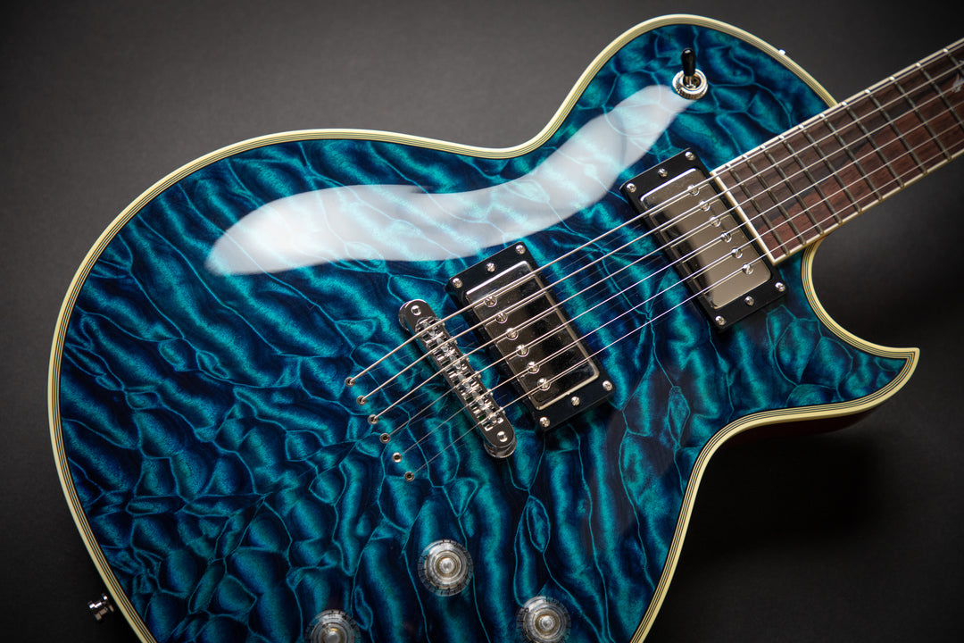 Custom Shop KN - One Of A Kind - Eclipse CTM See-Thru Blue QM