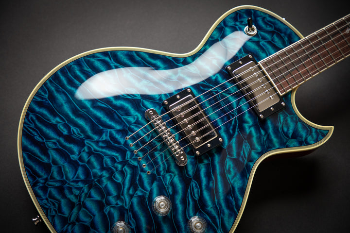 Custom Shop KN - One Of A Kind - Eclipse CTM See-Thru Blue QM