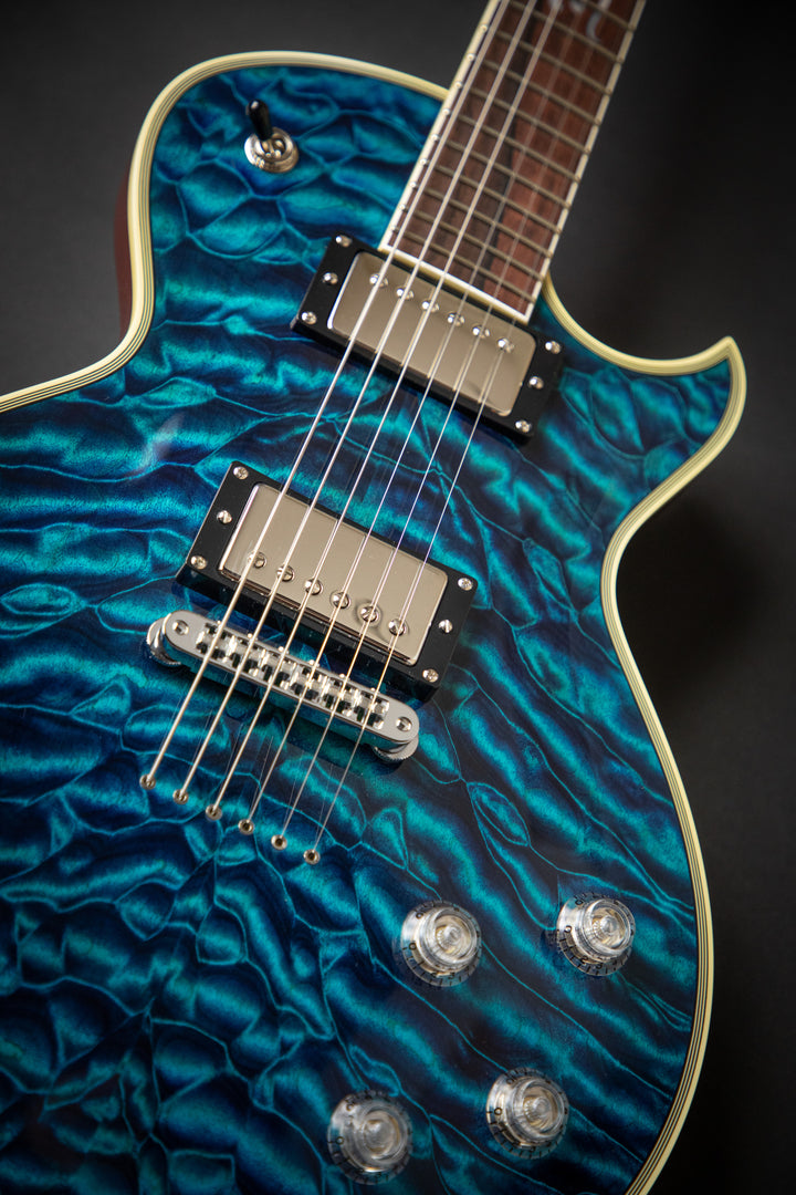 Custom Shop KN - One Of A Kind - Eclipse CTM See-Thru Blue QM