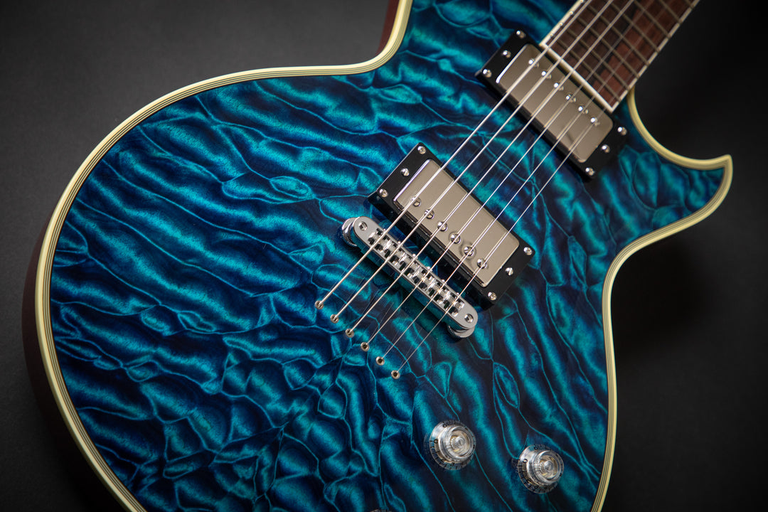 Custom Shop KN - One Of A Kind - Eclipse CTM See-Thru Blue QM