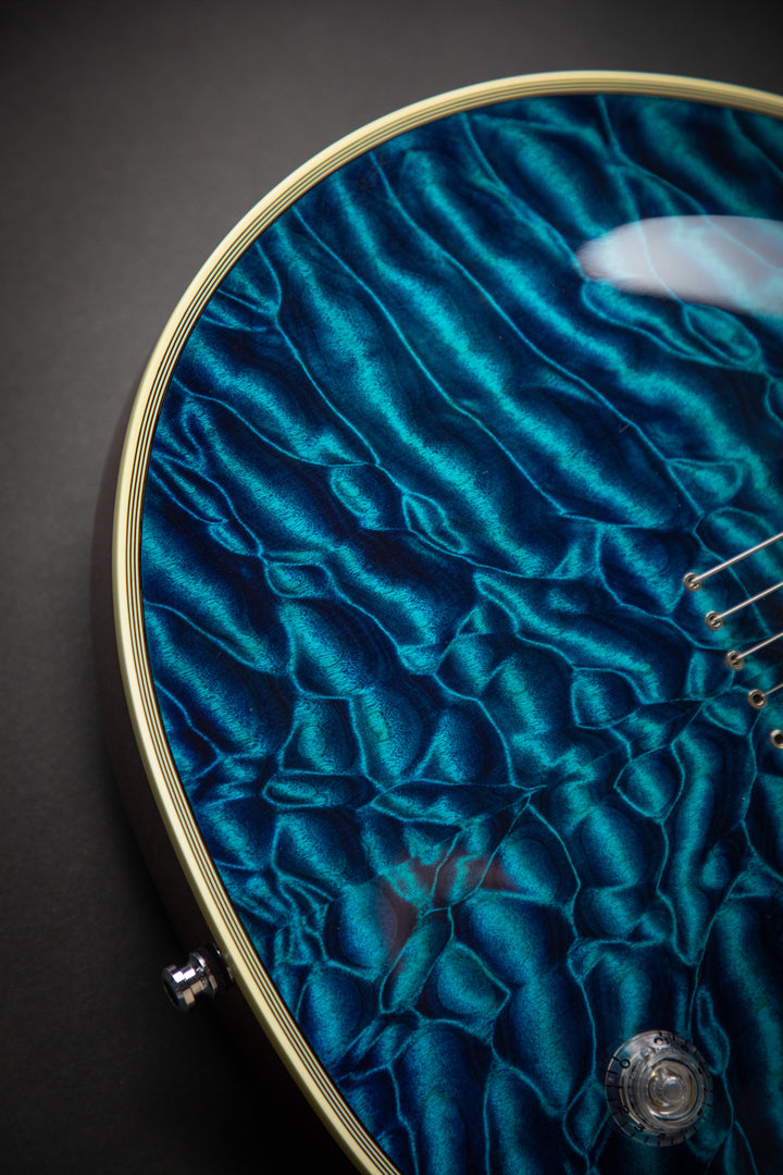 Custom Shop KN - One Of A Kind - Eclipse CTM See-Thru Blue QM