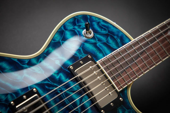 Custom Shop KN - One Of A Kind - Eclipse CTM See-Thru Blue QM