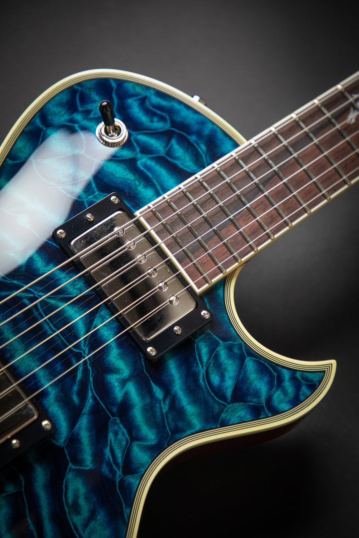 Custom Shop KN - One Of A Kind - Eclipse CTM See-Thru Blue QM