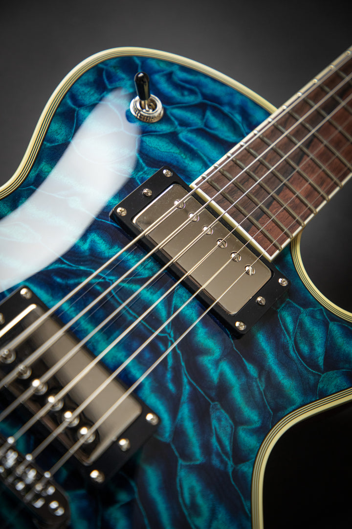 Custom Shop KN - One Of A Kind - Eclipse CTM See-Thru Blue QM