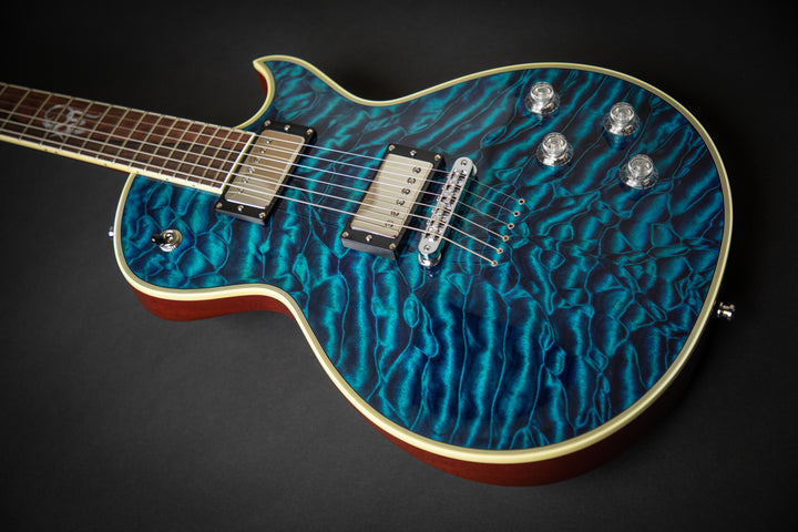 Custom Shop KN - One Of A Kind - Eclipse CTM See-Thru Blue QM