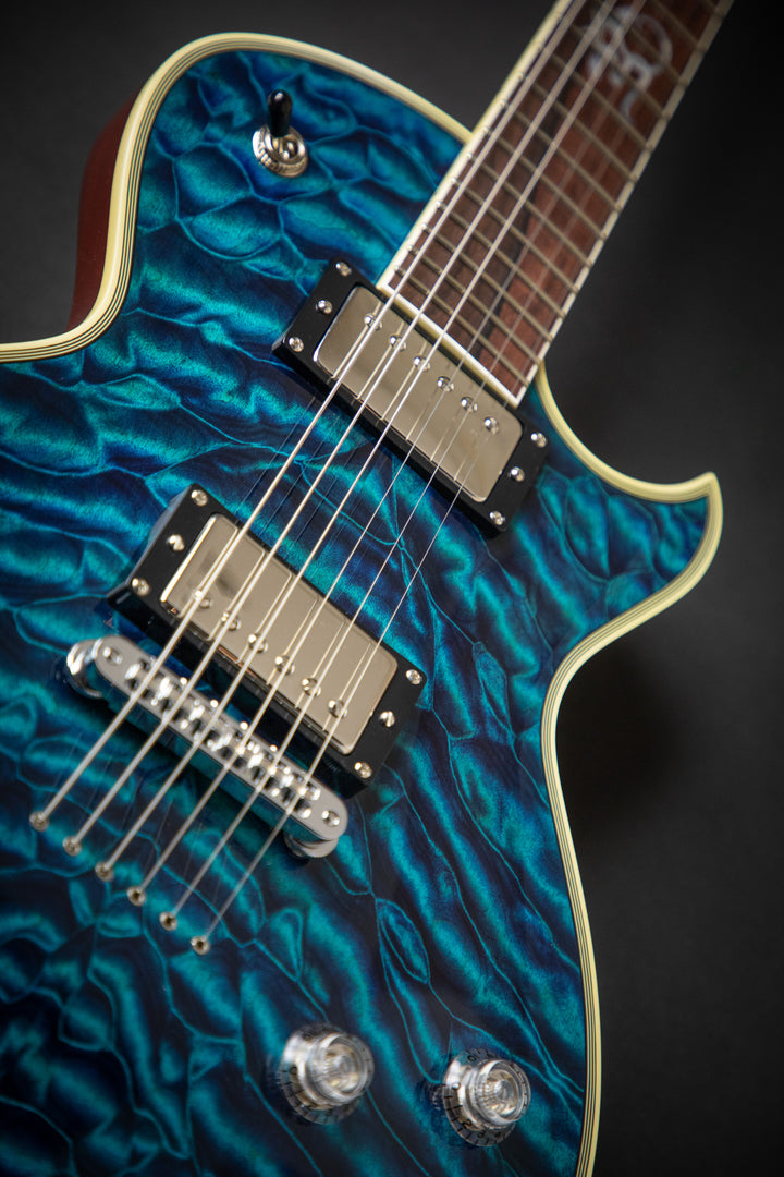 Custom Shop KN - One Of A Kind - Eclipse CTM See-Thru Blue QM