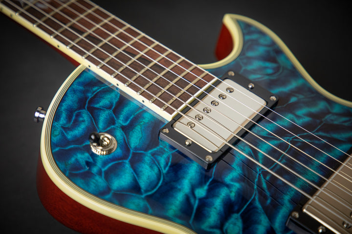 Custom Shop KN - One Of A Kind - Eclipse CTM See-Thru Blue QM