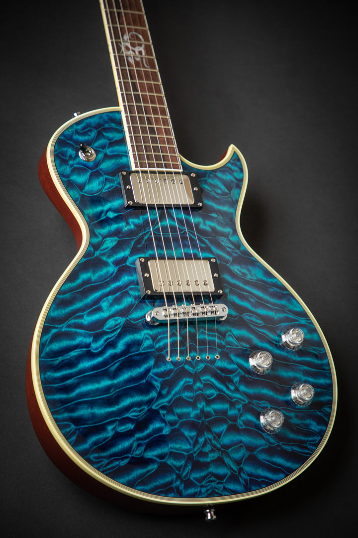 Custom Shop KN - One Of A Kind - Eclipse CTM See-Thru Blue QM