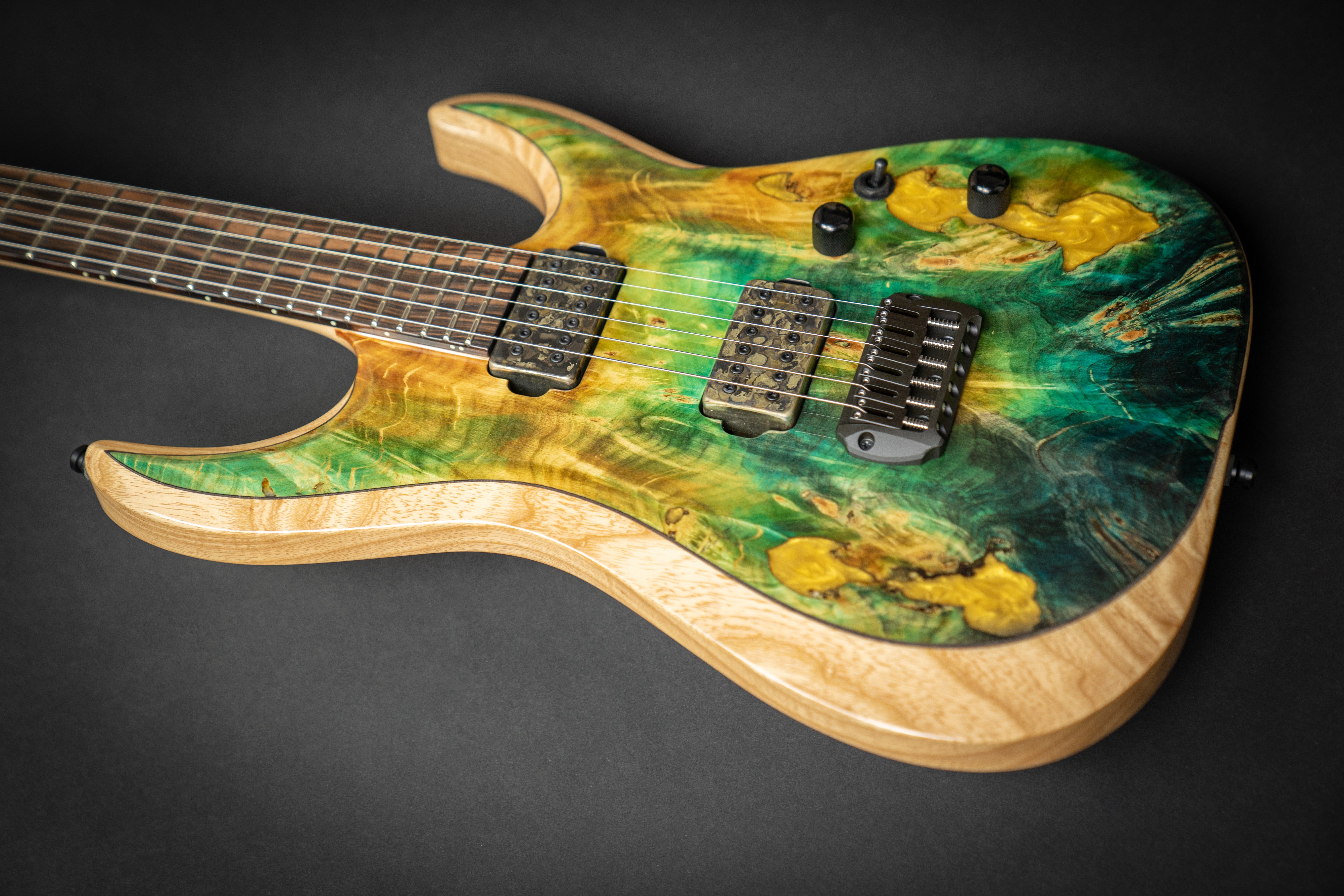 ESP Experimental Series M-II NT【限定モデル】 ESP Custom Shop M-II NT Buckeye Burl Experimental Green Stained