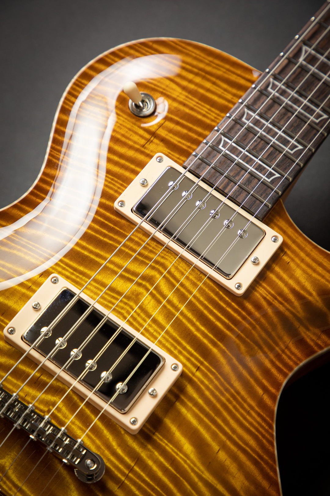 Orca Faded Sunburst Fat Back Exceptional Curly Maple Top (03277)