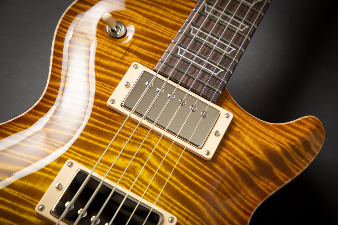 Orca Faded Sunburst Fat Back Exceptional Curly Maple Top (03277)