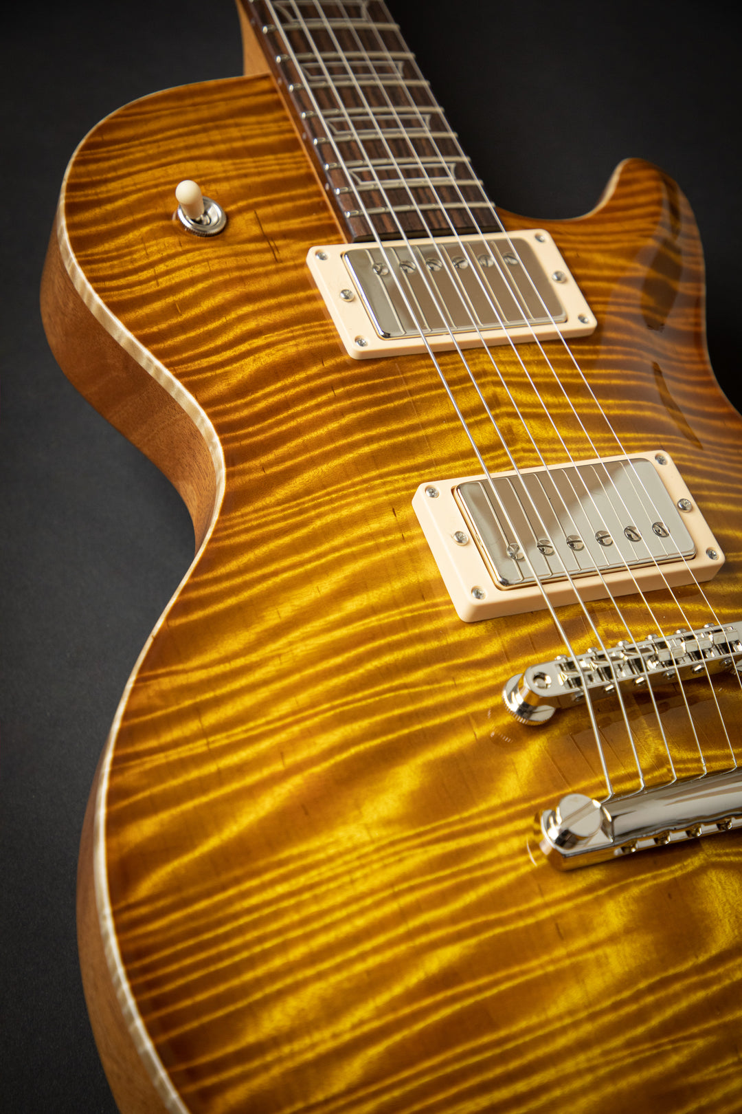 Orca Faded Sunburst Fat Back Exceptional Curly Maple Top (03277)