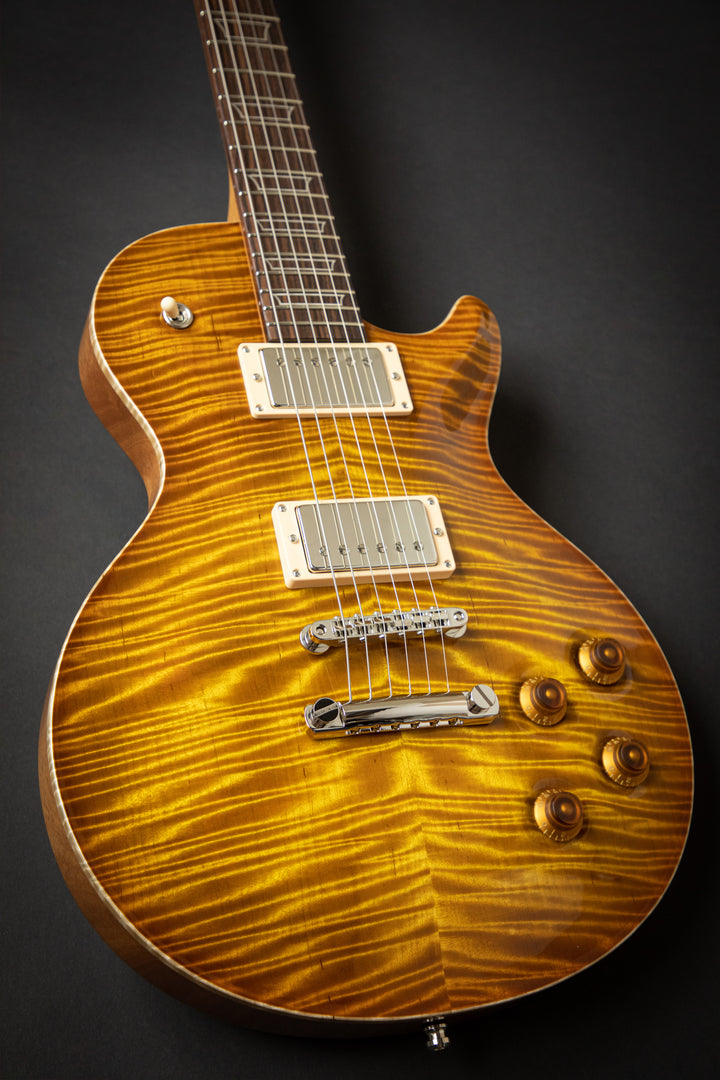 Orca Faded Sunburst Fat Back Exceptional Curly Maple Top (03277)