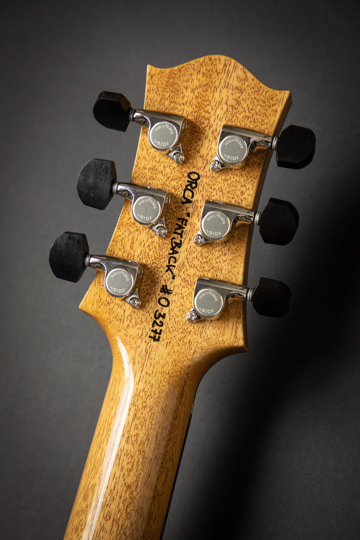 Orca Faded Sunburst Fat Back Exceptional Curly Maple Top (03277)