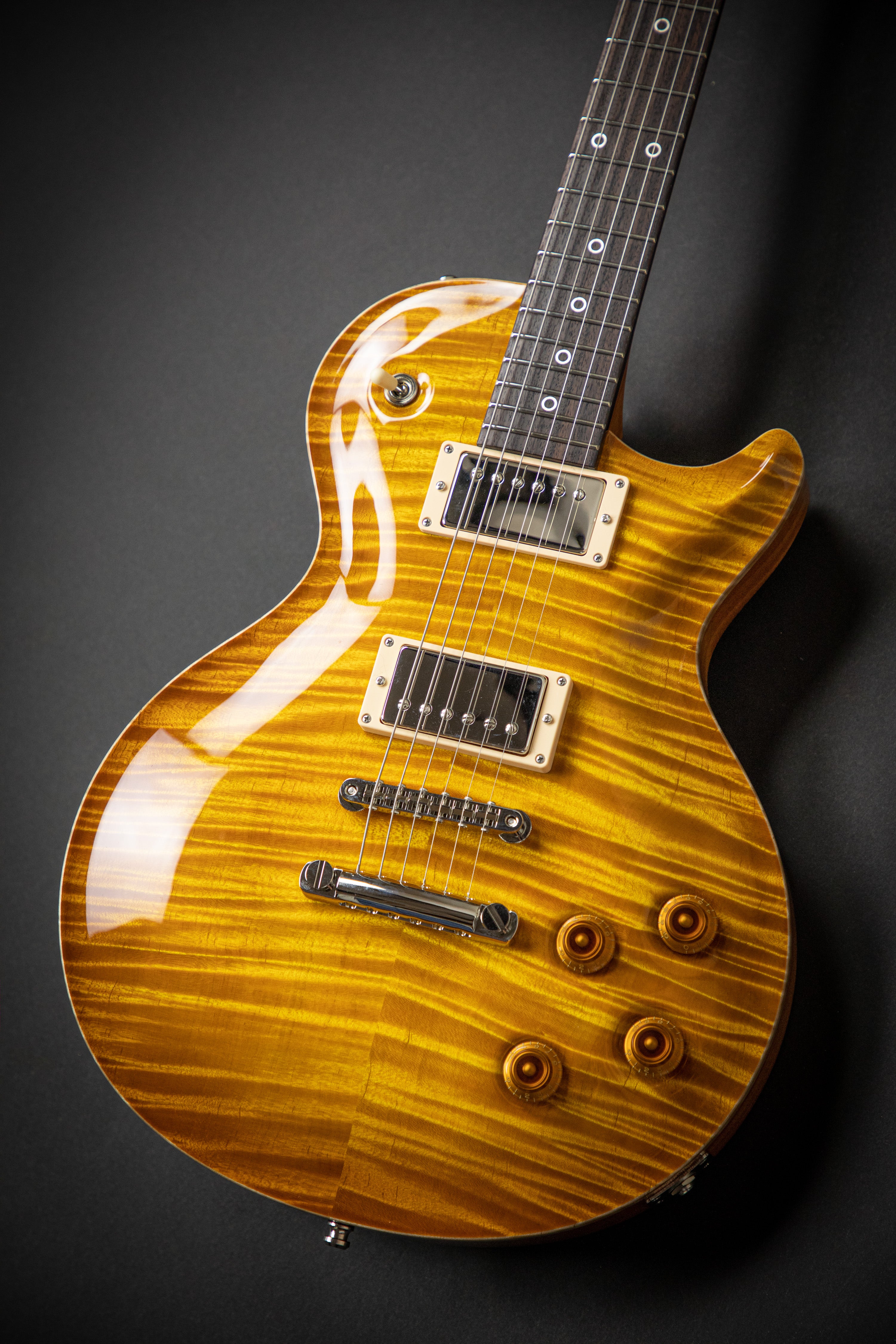 Nik Huber Orca Faded Sunburst Fat Back Exceptional Curly Maple Top