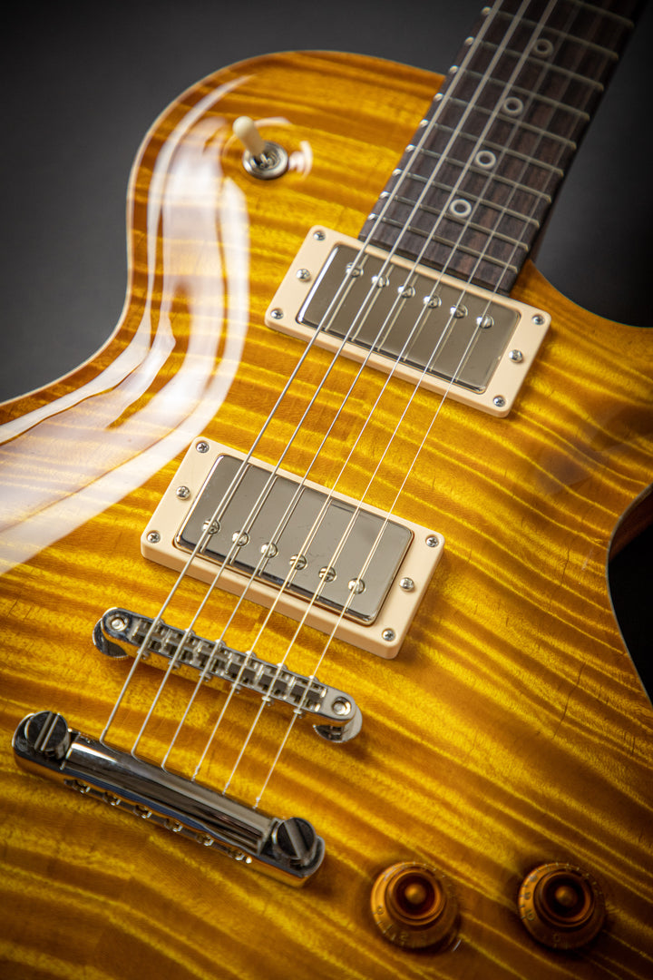 Orca Faded Sunburst Fat Back Exceptional Curly Maple Top (93001)