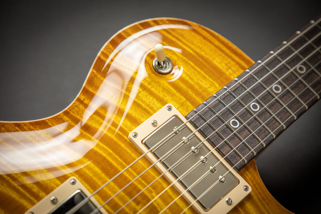 Orca Faded Sunburst Fat Back Exceptional Curly Maple Top (93001)